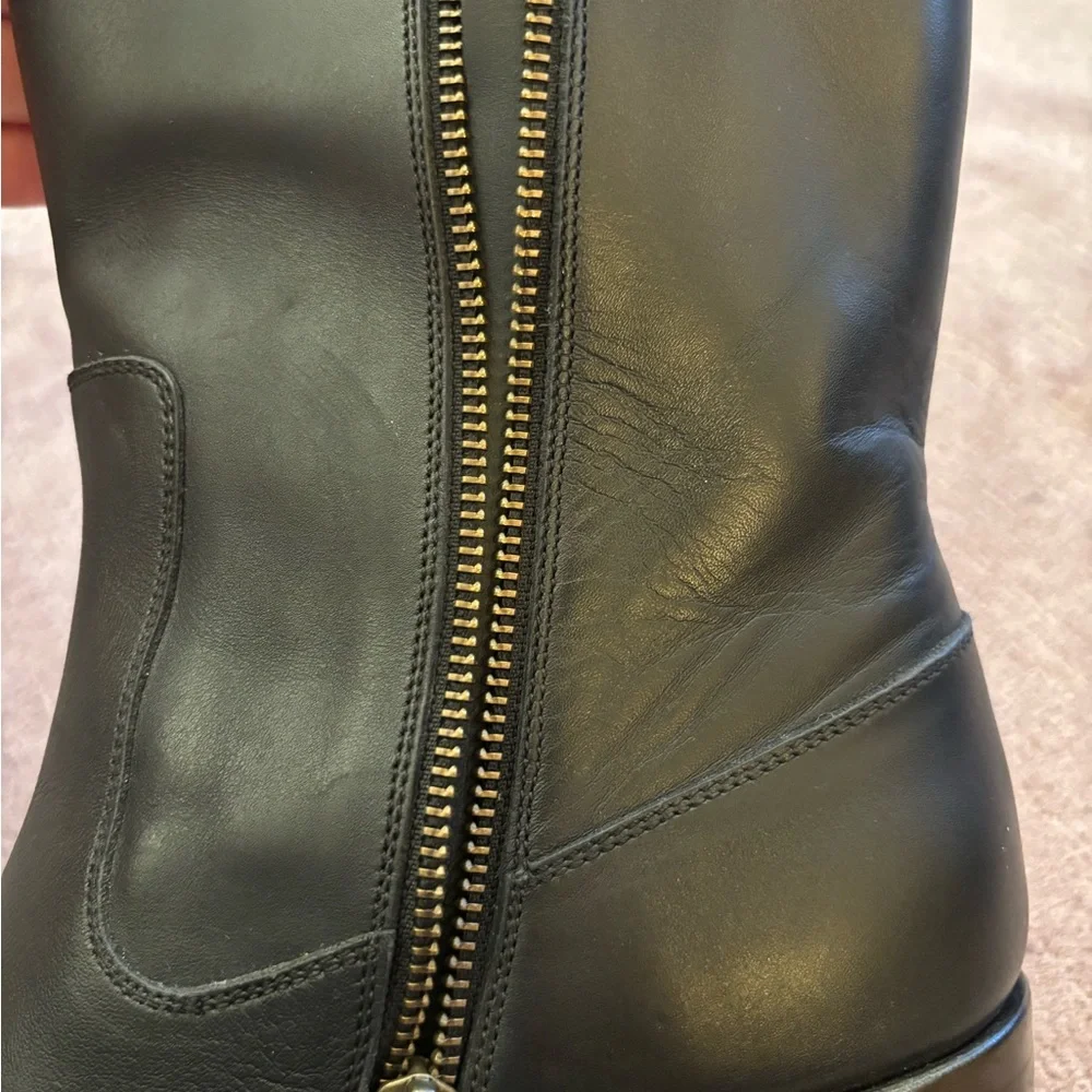 A.P.C. Black Heeled Leather Boots - Picture 8 of 14